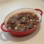 Cocotte ovale en fonte émaillée – Rouge Cerise